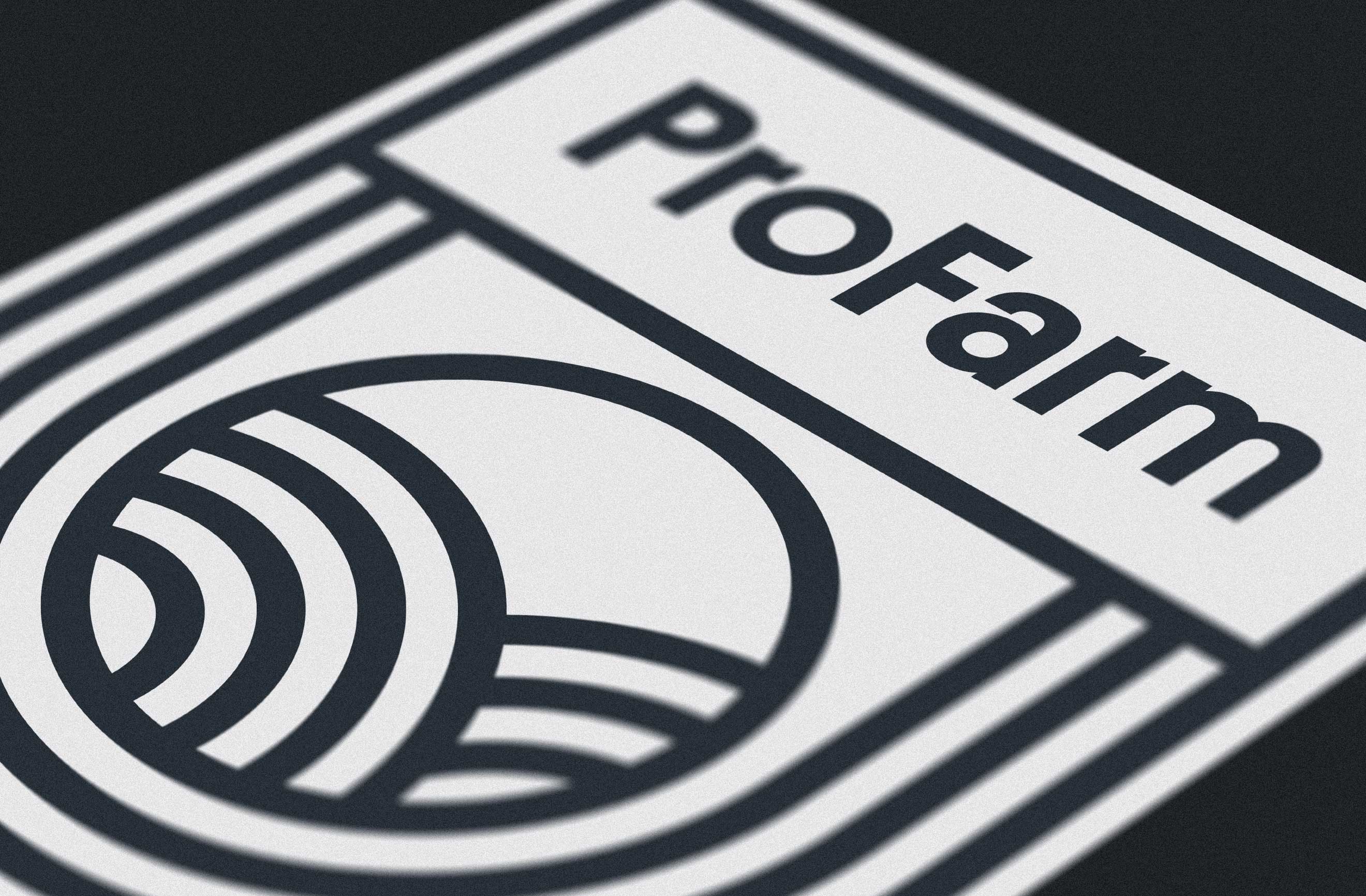 ProFarm heritage emblem closeup