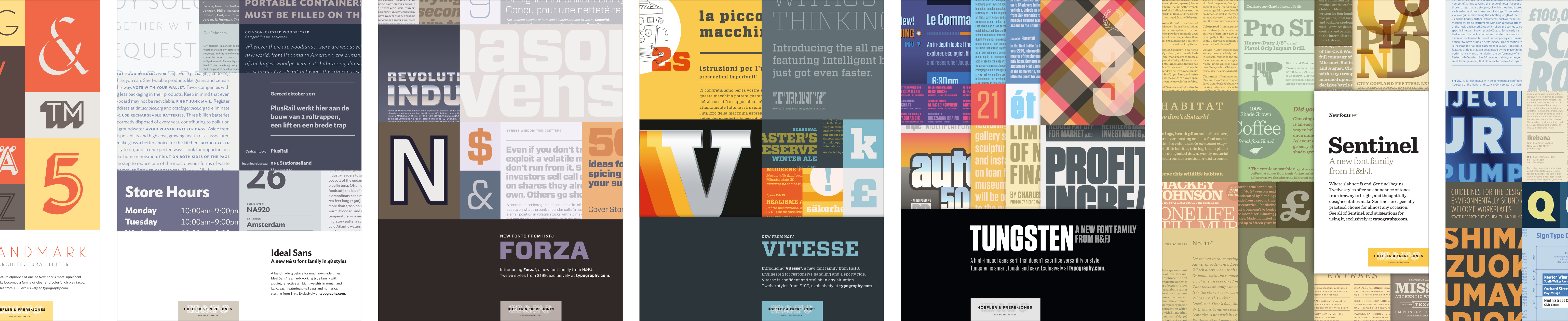 H&FJ font advertising
